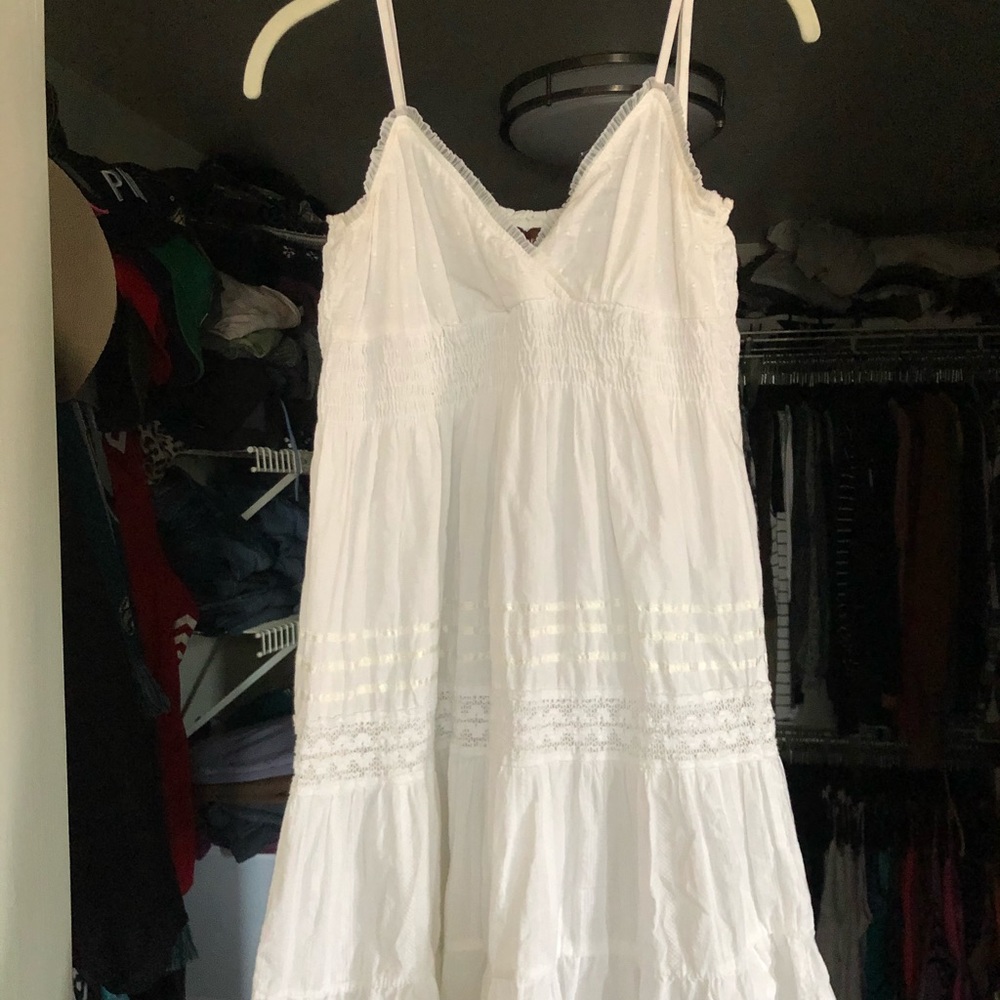 Adorable white summer mini dress by Speed Control size medium